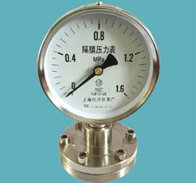 法蘭式隔膜壓力表